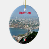 Mazatlan Aangepaste kerstversiering Keramisch Ornament (Rechts)
