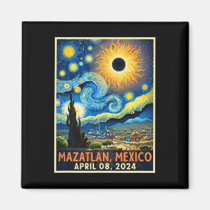 Mazatlan Mexico totale zonsverduistering 2024 ster Magneet