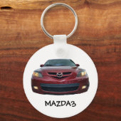 Mazda3 Button Sleutelhanger Mazda 3 voorzijde (Voorkant)