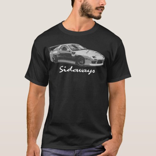 Mazda FC Rx7 die donker drijft T-shirt (Voorkant)