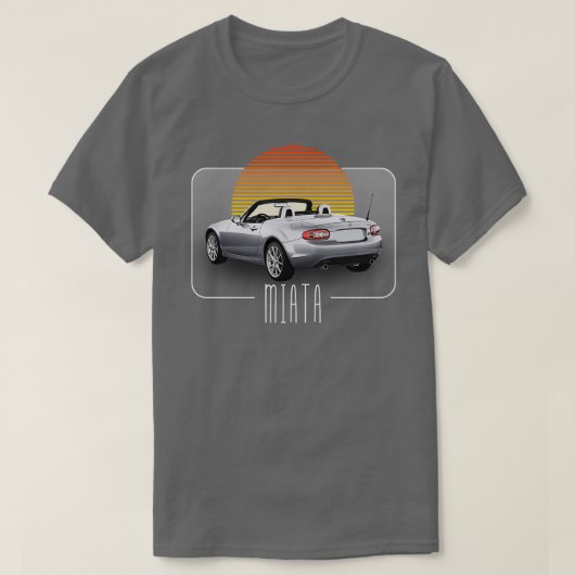 Mazda Miata Retro Classic Lover Design T-shirt (Design voorkant)