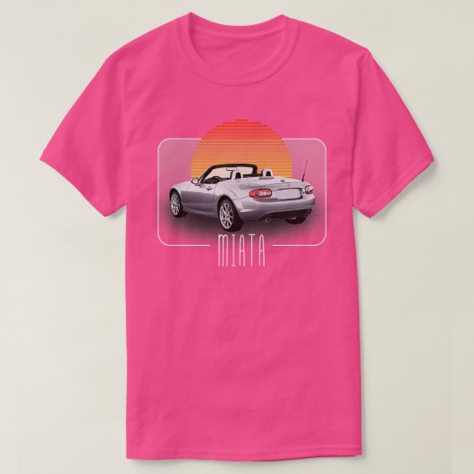 Mazda Miata Retro Classic Lover Design T-shirt (Design voorkant)