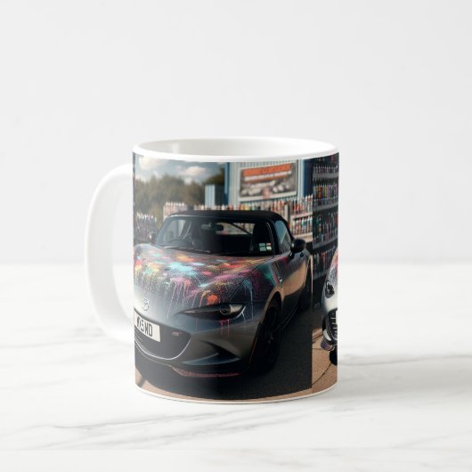 Mazda MX5 Miata Gen 4 Spray peint Mug (Devant gauche)