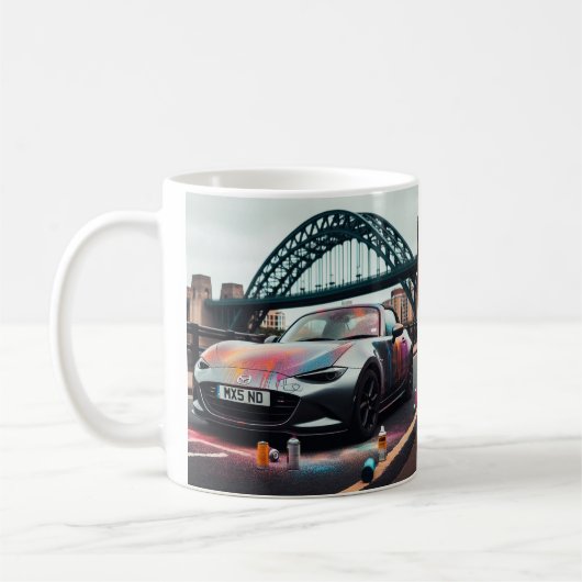 Mazda MX-5 Miata ND Gen 4 spray peint Mug (Gauche)