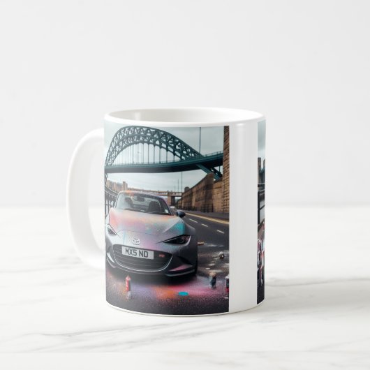 Mazda MX-5 Miata ND Gen 4 spray peint Mug (Devant gauche)
