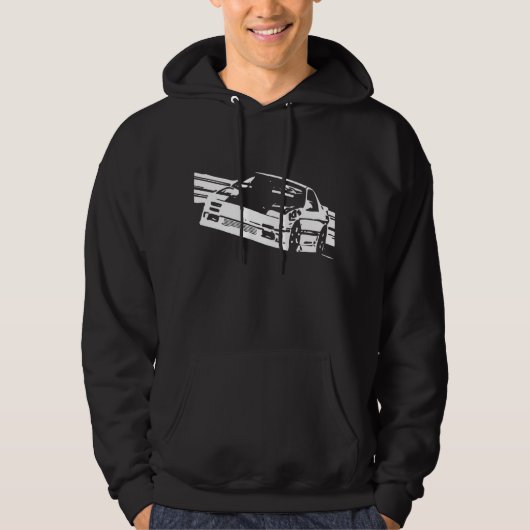 Mazda RX-7 FC3S Sideways Hooded Sweatshirt (Voorkant)