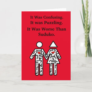 Maze Couple Fins-liefdeskaart Kaart