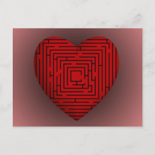 Maze Heart Briefkaart