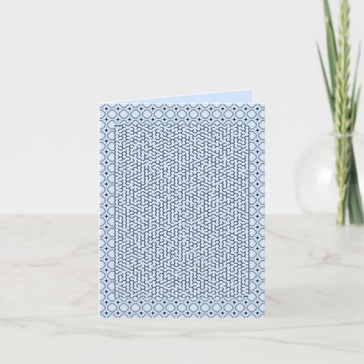 Maze Hexagon bleu (Devant)