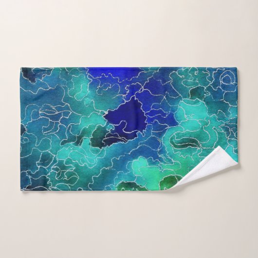 Maze océanique (Serviette à main)