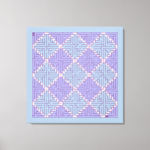 Maze Patchwork Canvas Afdruk