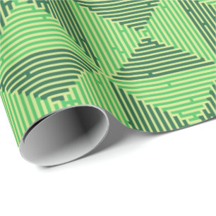 Maze Patchwork Canvas afdrukken Cadeaupapier