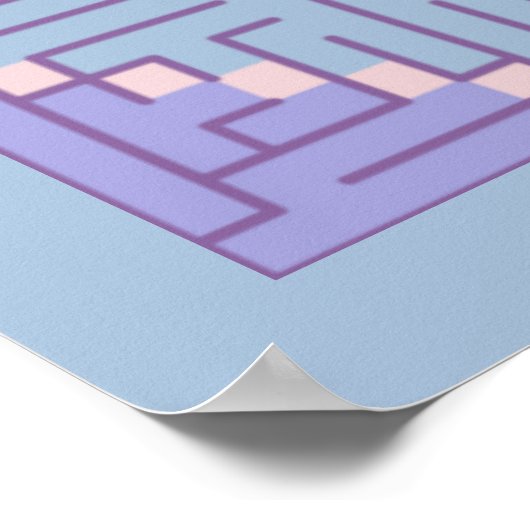 Maze Patchwork Poster (Hoek)