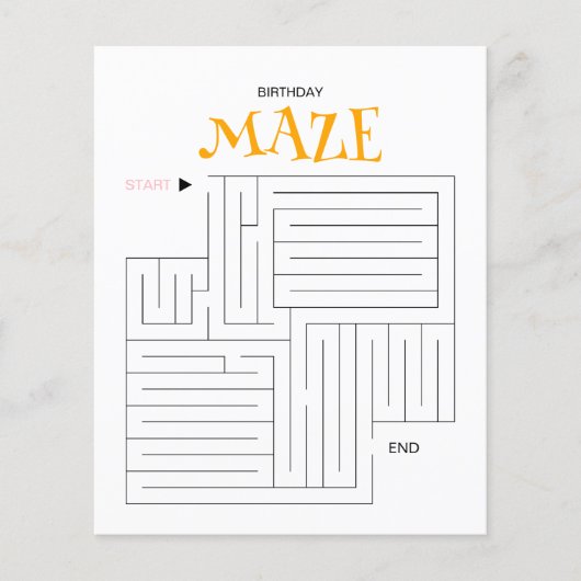 Maze Puzzel #JKN-MA02 (Voorkant)