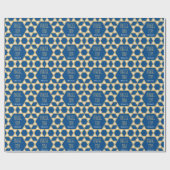 Mazel Tov Custom Groet Ster van David Pattern Cadeaupapier (Vlak)