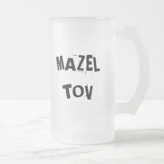 Mazel Tov Frosted Mok (Rechts)