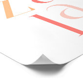 Mazel Tov Gefeliciteerd, Roze Hebrew Poster (Hoek)