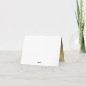 Mazel Tov Gold Félicitations Voeux Note (Dos)