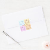 Mazel Tov/Good Luck Vierkante Sticker (Envelop)