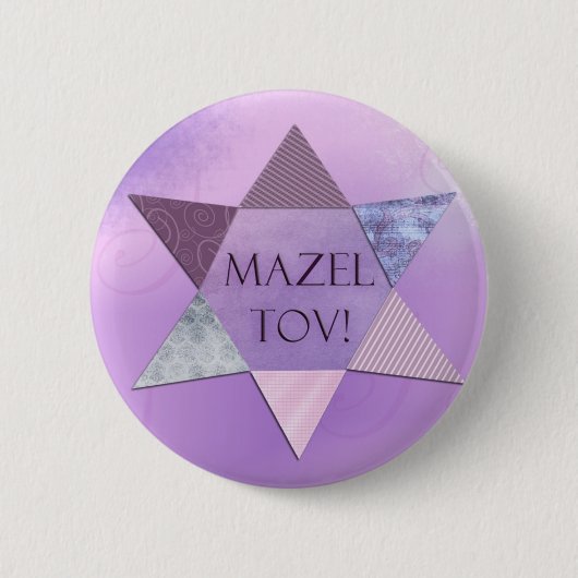Mazel Tov! Knopen Ronde Button 5,7 Cm (Voorkant)