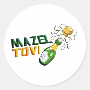 Mazel Tov Ronde Sticker
