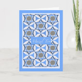 Mazel Tov Star van David Pattern Kaart (Voorkant)