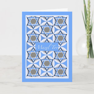 Mazel Tov Star van David Pattern Kaart