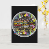 mazel tovs kaart (Gele Bloem)