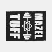 Mazel Tuff Grappige Joodse Workout Fleece Deken (Voorkant (Horizontaal))