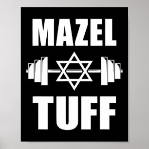 Mazel Tuff Grappige Joodse Workout Poster