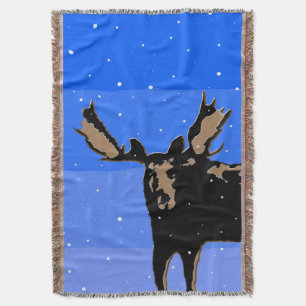Mazen in de winter - Oorspronkelijke natuurkunst Deken