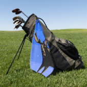 Mazen in de winter - Oorspronkelijke natuurkunst Golfhanddoek (Groen)