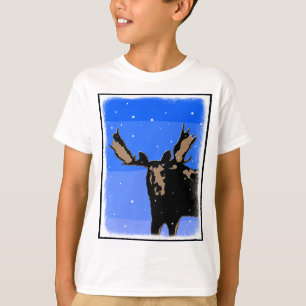 Mazen in de winter - Oorspronkelijke natuurkunst T-shirt