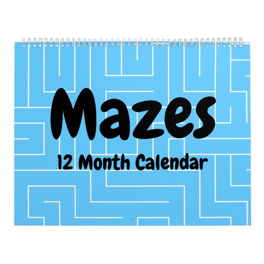 Mazes 12 maanden kalender (Hoes)