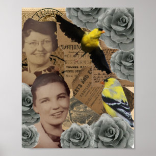Mazie en Lessie Collage Poster