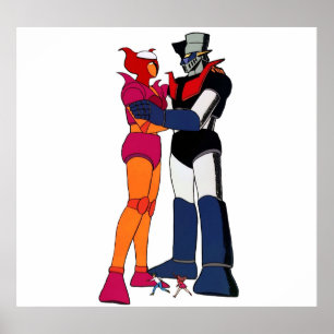 Mazinger en Aphrodite houden van robots Poster