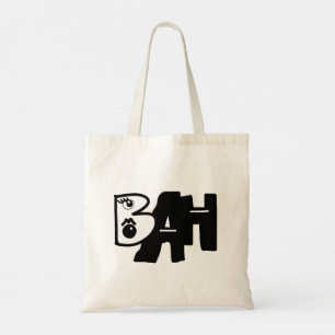 Mazipoodles Bah Humbug Zwart & Wit Tote Bag