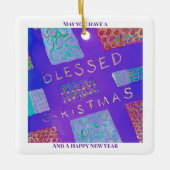 MAZIPOODLES Blessed Christmas Keramisch Ornament (Voorkant)