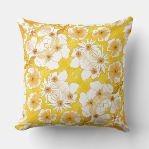 Mazipoodles Botanische tuin - Butterscotch Geel Kussen