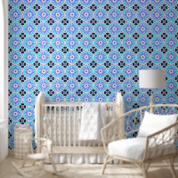Mazipoodles Kaleidoscoop Wiel P Wit Blauw Lila