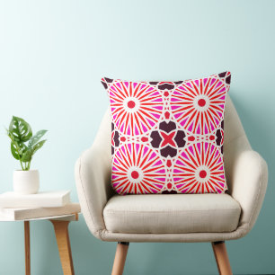 Mazipoodles Kaleidoscoop Wiel P Wit Rood Roze Kussen