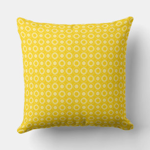 Mazipoodles Polka Dot Donuts - Butterscotch Geel Kussen