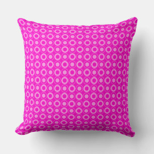 Mazipoodles Polka Dot Donuts - Fuchsia Roze Kussen