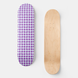 Mazipoodles Polka Dot Donuts - Paarse Lavendel Skateboard