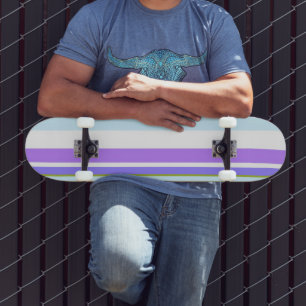 MAZIPOODLES Strepen Spaghetti 14 Skateboard