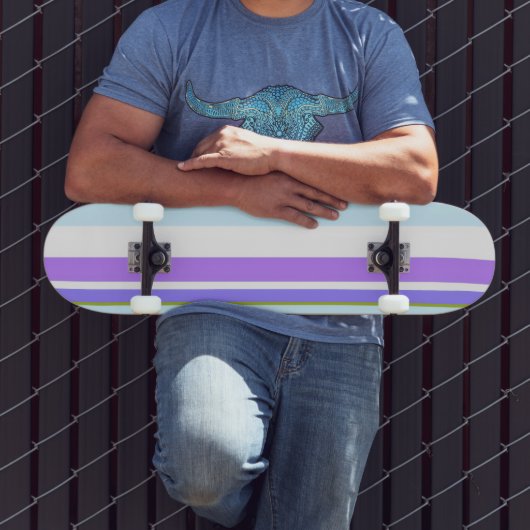 MAZIPOODLES Strepen Spaghetti 14 Skateboard (Buiten 3)