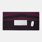 Mazipoodles vierkanten en noppen - diepe magenta bureaumat (Keyboard & Muis)