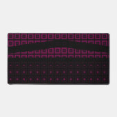 Mazipoodles vierkanten en noppen - diepe magenta bureaumat (Voorkant)
