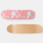 Mazipoodles Vis Rozen Blush Roze Wit Skateboard (Horizontaal)