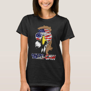 Mb35 Mullet Eagle Meri-Caw, 4 juli onafhankelijk T-shirt